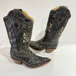 Corral Vintage Lizard Inlay Western Cowboy Boots